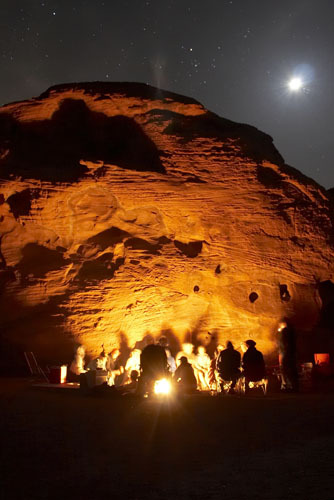 Valley of fire fast approaches!  The campfire at the beehives, photgraphed by Benson!